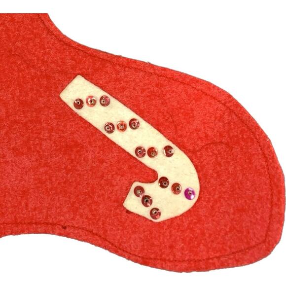 Mid-Century Modern Felt Handmade Christmas Stocking Personalized Graham - Picture 6 of 8